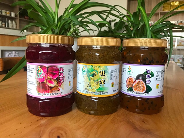 玫瑰花花茶、桂花花茶、百香果花茶