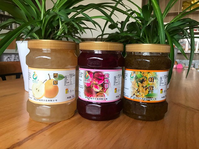 雪梨花茶、玫瑰花花茶、桂花花茶